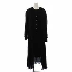 ジュンヤワタナベ JUNYA WATANABE コムデギャルソン 24AW ロングワンピース 長袖 シアー レイヤード S 黒 JN-O008 /KHのサムネイル