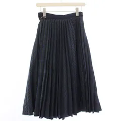 サカイ sacai Zip Detail Pleated Skirt スカート プリーツ ロング チェック柄 1 紺 ネイビー 19-04598 /TKのサムネイル