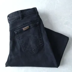 ■古着 Wrangler ユーロラングラー ブラックジーンズ デニムパンツ REGULAR FIT W36L32【L6174】