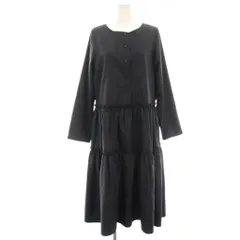 ロイスクレヨン Lois CRAYON ワンピース M 紺 ネイビー 長袖 ロング マキシ ティアード 13001961 /HN