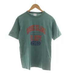 チャンピオン CHAMPION Tシャツ カットソー L 緑 グリーン ロゴプリント 半袖 /RR
