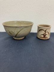 絵唐津皆具 古川華山作 清寂 茶道具 水指 建水 蓋置 - メルカリ