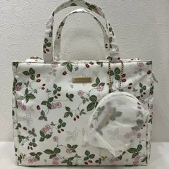 3239　ウェッジウッド　WEDGWOOD　トートバッグ　ハンドバッグ　手提げ　ナイロン　軽量　レディース　ストロベリー