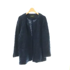 ローズバッド ROSE BUD ブークレノーカラージャケット フェイクファー アウター F ネイビー /CX ■OSのサムネイル