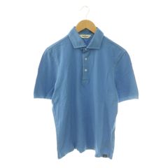 美品】 グランサッソ メンズ ポロシャツ ネイビー - メルカリ