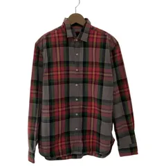 【中古】　BRU NA BOINNE　チェックシャツ　長袖　シャツ　トップス　レギュラーカラー　日本製　古着　/1555のサムネイル
