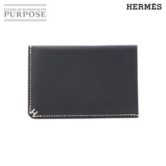 新品同様】HERMES Hセリエ カードケース 名刺入れ ブルーニュイ - メルカリ