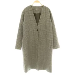 ユナイテッドアローズ A DAY IN THE LIFE UNITED ARROWS チェック柄ロングコート 38 グレー /SS ■OSのサムネイル