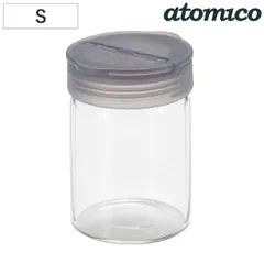 調味料入れ スパイスボトル S 耐熱ガラス製 （ ガラス 密閉 保存 容器 粉末ボトル 120ml びん 保存びん 瓶 ビン 2WAY 調味料ボトル 調味料容器 食洗機対応 熱湯消毒対応 )のサムネイル