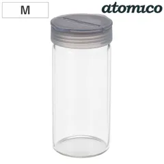 調味料入れ スパイスボトル M 耐熱ガラス製 （ ガラス 密閉 保存 容器 粉末ボトル 200ml びん 保存びん 瓶 ビン 2WAY 調味料ボトル 調味料容器 食洗機対応 熱湯消毒対応 )のサムネイル