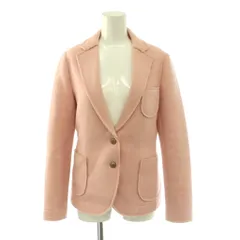 ダブルスタンダードクロージング ダブスタ DOUBLE STANDARD CLOTHING ウールテーラードブレザー ジャケット パッチワーク 38 ピンク /SS ■OSのサムネイル