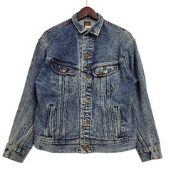 激レア Lee デニムジャケット USA製 ケミカルウォッシュ XL 80s - メルカリ