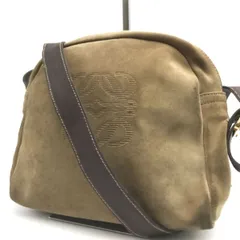 LOEWE　ロエベ　ショルダーバッグ　アナグラム　ワンショルダー　ミニ　スエード　肩掛け　ライトブラウン系　767のサムネイル