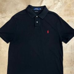 ポロラルフローレン ポロシャツ ブラック 短丈 y2k シティボーイ swag