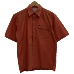 【中古】　Columbia　チェックシャツ　半袖　シャツ　トップス　レギュラーカラー　胸ポケット　アウトドア　古着　/1150