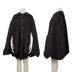 最高級 AGNONA アニオナ アルパカ ウール ケープ コート 42 (XL