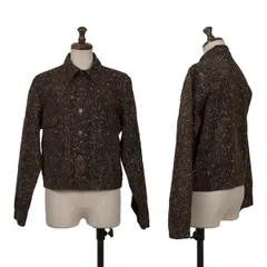 アーペーセーA.P.C. パイソン柄コットンオイルドジャケット 茶黒Sのサムネイル