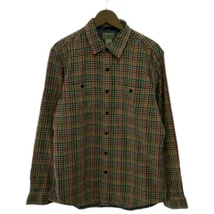 【中古】　L.L.Bean　チェックシャツ　長袖　シャツ　トップス　レギュラーカラー　胸ポケット　アウトドア　古着　/1151