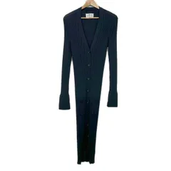 Maison Margiela(メゾンマルジェラ) カーディガン サイズS レディース美品  - 黒 長袖/ロング丈のサムネイル