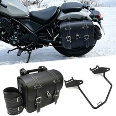 Honda Rebel 250 500 ガトリングマフラー ブラック - メルカリ