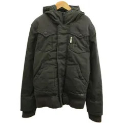 ジースターロウ G-Star RAW ダウンジャケット M ダークカーキ フード付き 長そで リブ袖口 /SH ■ECD004
