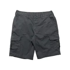 USA 古着 メキシコ製 RED KAP レッドキャップ カーゴショーツ ハーフパンツ W34 ブラック CE0517のサムネイル