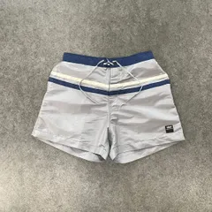 HELLY HANSEN Nylon Shorts ヘリーハンセン ナイロンショーツ ハーフパンツ ボーダー 水陸両用 グレー メンズ L L 大きいサイズのサムネイル