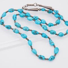 インディアンジュエリー ターコイズ ネックレス STERLING刻印 