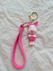 ディズニー クマ ドール プー ピグレット キーホルダー ピンク ストラップ