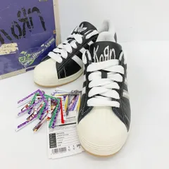 adidas originals アディダス Korn コーン ローカット スニーカー シューズ SUPERSTAR H1313 メンズ 26.5cm ブラック 靴 DF19140■のサムネイル