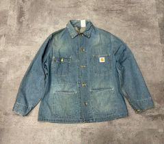 90s Carhartt デニムカバーオール チョアコート XL - メルカリ