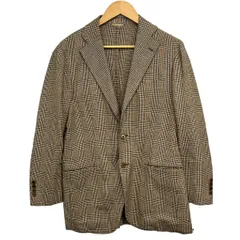 BARNEYSNEWYORK(バーニーズ) ジャケット サイズ46 XL メンズ - ベージュ×ダークブラウン×ネイビー 長袖/チェック柄/春/夏のサムネイル
