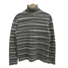 ミッソーニ MISSONI ニット セーター S マルチカラー 長袖 ボーダー柄 タートルネック /PP ■GY40のサムネイル