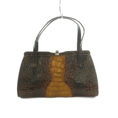 CAIMAN カイマン クロコダイル ハンドバッグ クロコダイルバッグ