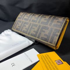777620/FENDI エフイズフェンディ ズッカ柄コンチネンタル 長財布