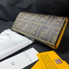 F118 FENDI フェンディ 長財布 折り財布 コインケース ズッカ柄 PVC レザーのサムネイル