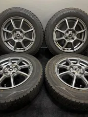 ★165/70R14 DUNLOP/WINTER MAXX WM02 22年製 AZ SPORTS 14インチ 5.5J +38 100 4H スタッドレス 4本 ヴィッツ ハスラー (南6-M273)のサムネイル