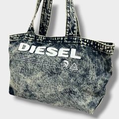 【Y2K】DIESEL デニムトートバッグ ビッグロゴ ケミカルウォッシュ 平成 Y2K】DIESEL デニムトートバッグ ビッグロゴ ケミカルウォッシュ 平成