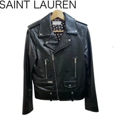 【希少】美品 サンローランパリ 18AW スター裏地 レザーライダース 44 SAINT LAUREN PARISのサムネイル