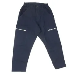 COMME des GARCONS HOMME DEUX コムデギャルソンオムドゥ 24SS AD2023 DM-P043 エステル加工糸 サージ製品染 ジップデザイン パンツ ネイビー系 XS【中古】のサムネイル