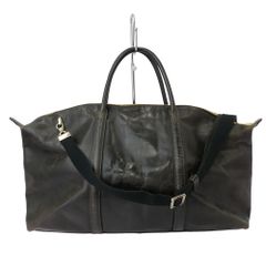 DOLCE&GABBANA ドルチェ&ガッバーナ ボストンバッグ 黒 レザー - メルカリ