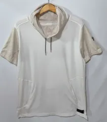XXL ) アンダーアーマー アイボリー+白 プルオーバー 半袖T