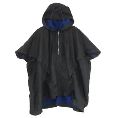 COMME des GARCONS コムデギャルソン W19902 SHIRT シャツ 捻れ ハーフジップ ポンチョ ブラック系 XS【中古】のサムネイル