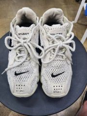 美品】NIKE × STUSSY エアズームスピリドン ホワイト 白 27.5 - メルカリ