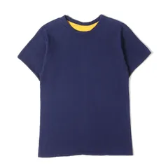 Champion vintage チャンピオン ヴィンテージ Tシャツ ネイビー イエロー サイズ:M | 70s バータグ 無地 ダブルフェイス Tシャツ | トップス カットソー 半袖 | 70年代 古着【メンズ】【中古】のサムネイル