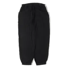 COMOLI コモリ パンツ ブラック 黒 サイズ:3 | 24SS オックス ドローストリング イージー パンツ | ボトムス ズボン 日本製【メンズ】【中古】