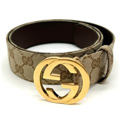 GUCCI グッチ GGキャンバス インターロッキングG 85 ベルト 863302