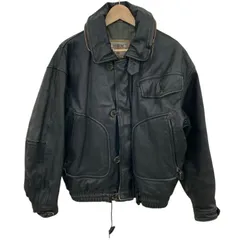 199990 現状品 Durban ダーバン INTERMEZZO インターメッツォ ブルゾン ジャケット ブラック 牛革 メンズのサムネイル