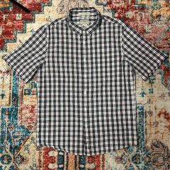 RRL シアサッカー チンストラップ チェック 長袖シャツ 赤系 XL - メルカリ