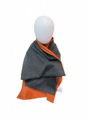 【希少・廃盤】エルメス カシミア100%ブラウンオレンジ Hロゴ ニットマフラー 希少・廃盤】エルメス カシミア100%ブラウンオレンジ Hロゴ ニット